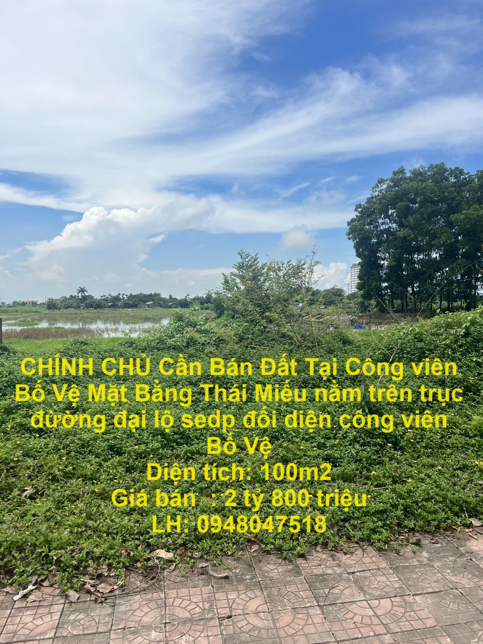 CHÍNH CHỦ Cần Bán Đất Tại Công viên Bố Vệ thuộc phường Đông Vệ, TP.Thanh Hoá, Thanh Hoá - Ảnh chính